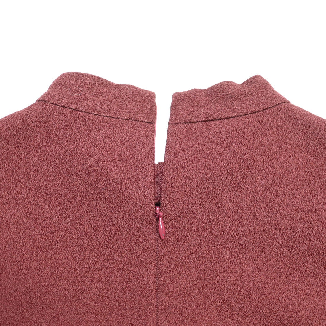トーナル TONAL ウーリージョーゼットチェーンボウタイブラウス 