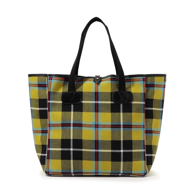 BRADY Small Carryall LOCHCARRON ウール タータンチェック トートバッグ （26 オレンジ系）