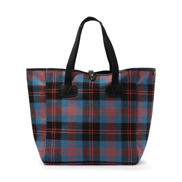 BRADY Small Carryall LOCHCARRON ウール タータンチェック トートバッグ （66 ブルー系）