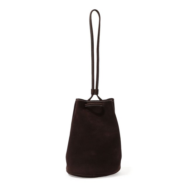 【別注】Charles et Charlus Escalaヌバックレザー 巾着バッグ （49 ダークブラウン(Ebene)）
