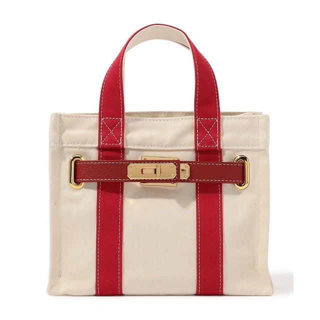 【別注】sita parantica FACING STITCH TOTE S ハンドバッグ （34 レッド系）