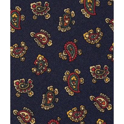 Atkinsons シルクウール ペイズリープリント ネクタイ （46 ボルドー系）｜詳細画像