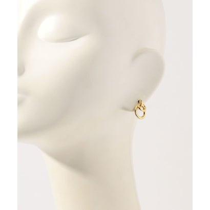 【別注】PHILIPPE AUDIBERT Double Circle ピアス （91 ゴールド）｜詳細画像