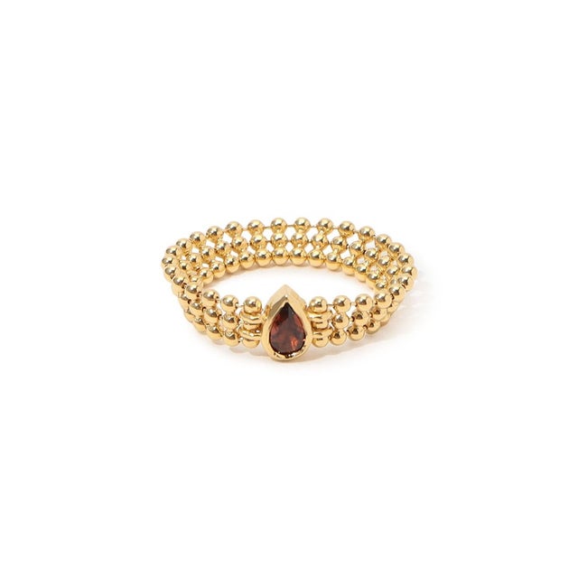 Maggoosh PEAR STONE RING （92 レッド系）