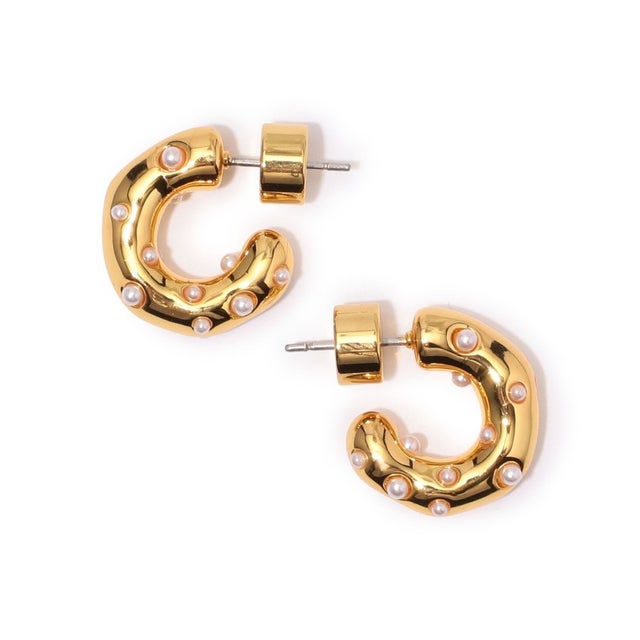 Kenneth Jay Lane gold/crystal ピアス （92 ゴールド系）