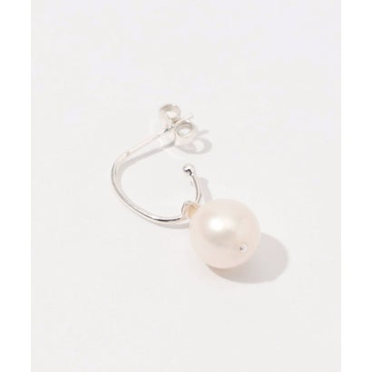 mounir Pearl Drop Oval フープピアス （82 シルバー系）｜詳細画像