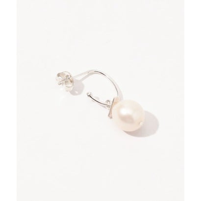 mounir Pearl Drop Oval フープピアス （82 シルバー系）｜詳細画像