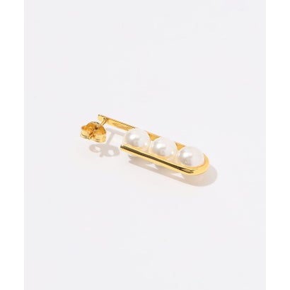 【別注】januka 3シェルパールピアス （92 ゴールド系）｜詳細画像