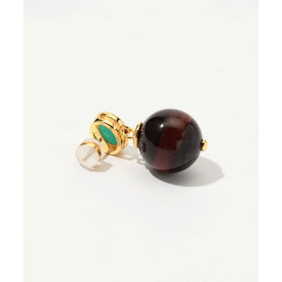 Lizzie Fortunato UMBRIA ER TIGER EYE ピアス （68 ブラウン系）｜詳細画像