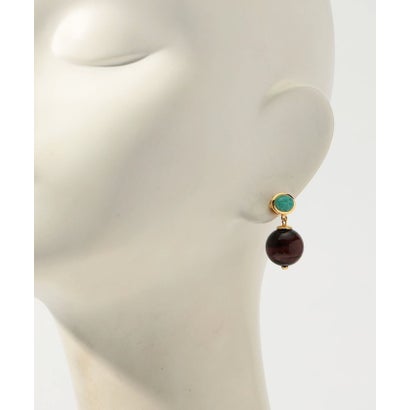 Lizzie Fortunato UMBRIA ER TIGER EYE ピアス （68 ブラウン系）｜詳細画像