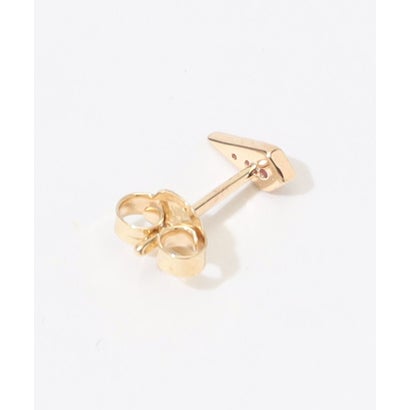 Metier Mini Point Rhombus Gemstone Studs 片耳ピアス （92 ゴールド系）｜詳細画像