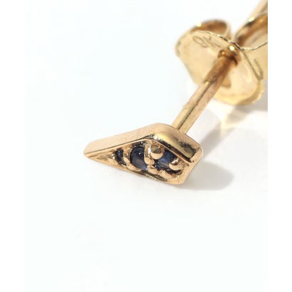 Metier Mini Point Rhombus Gemstone Studs 片耳ピアス （92 ゴールド系）｜詳細画像