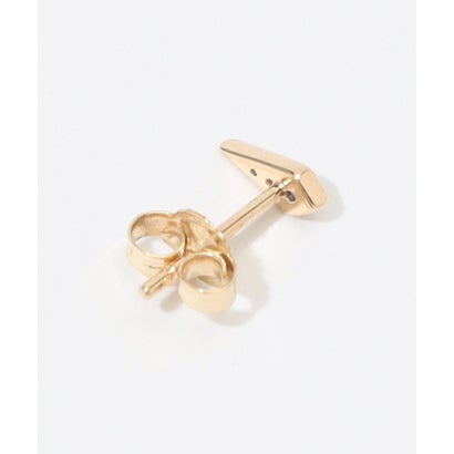 Metier Mini Point Rhombus Gemstone Studs 片耳ピアス （92 ゴールド系）｜詳細画像