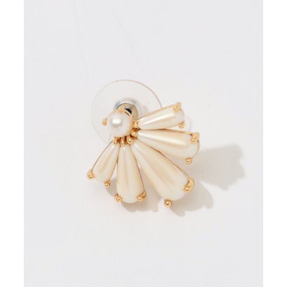 LELE SADOUGHI SCALLOPED PEARL STUD ピアス （11 ホワイト）｜詳細画像