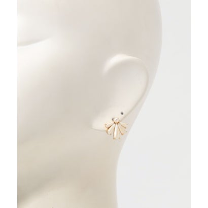 LELE SADOUGHI SCALLOPED PEARL STUD ピアス （11 ホワイト）｜詳細画像