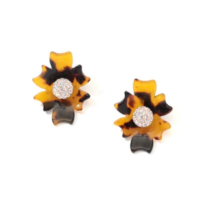 LELE SADOUGHI NAVAJO CRYSTAL BUTTON ピアス （48 ダークブラウン系）｜詳細画像