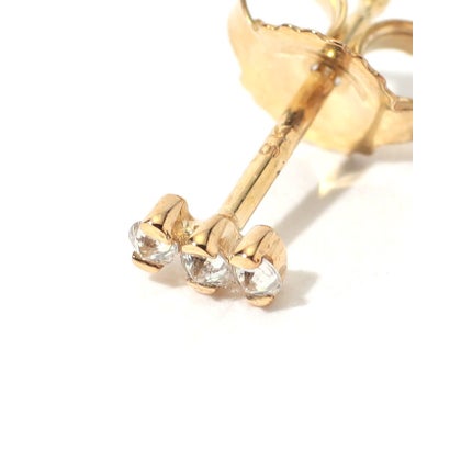 Metier Triple Reverse Set Studs 片耳ピアス （92 ゴールド系）｜詳細画像
