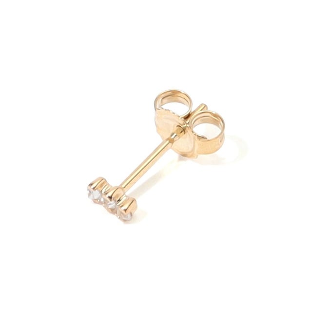 Metier Triple Reverse Set Studs 片耳ピアス （92 ゴールド系）