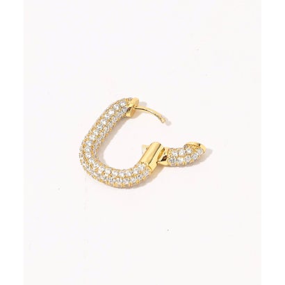 LUV AJ XL PAVE CHAIN HOOPS ピアス （92 ゴールド系）｜詳細画像