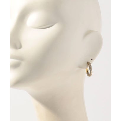 LUV AJ XL PAVE CHAIN HOOPS ピアス （92 ゴールド系）｜詳細画像