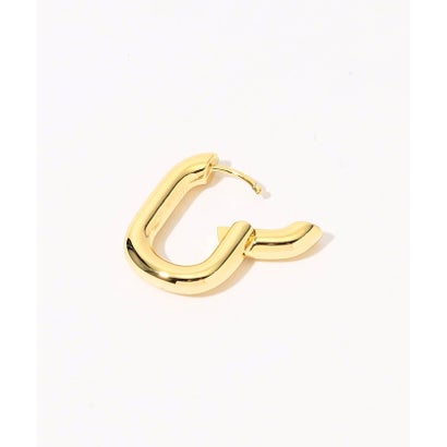 LUV AJ XL CHAIN LINK HOOPS ピアス （91 ゴールド）｜詳細画像