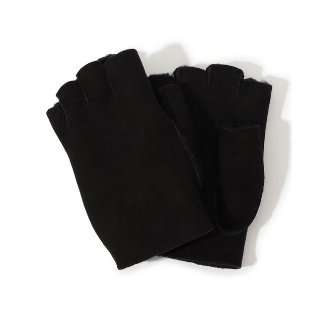 OWEN BARRY HANDSEWN FINGERLESS GLOVE シープスキン フィンガーレスグローブ （19 ブラック）