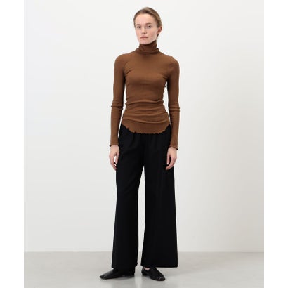 HAKUJI Wool rib ハイネックプルオーバー （19 ブラック）｜詳細画像