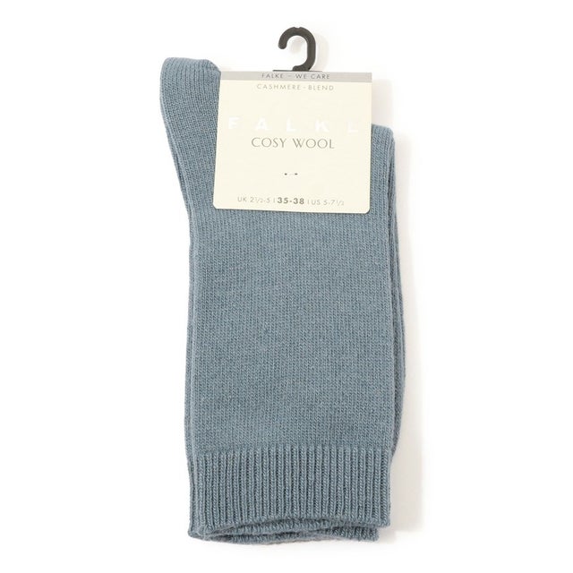 FALKE Cosy ウールブレンドソックス （63 ライトブルー）