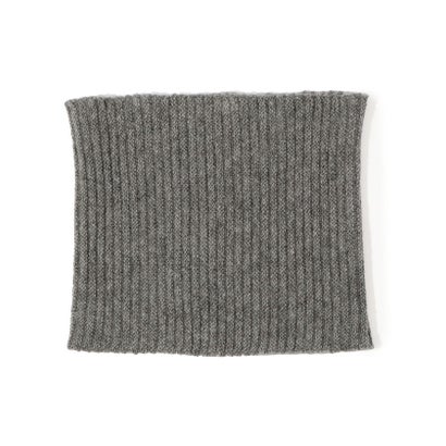 KIJIMA TAKAYUKI CASHMERE KNIT ネックウォーマー （15 グレー）｜詳細画像