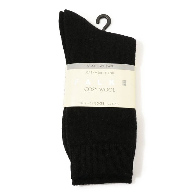 FALKE Cosy ウールブレンドソックス （19 ブラック）
