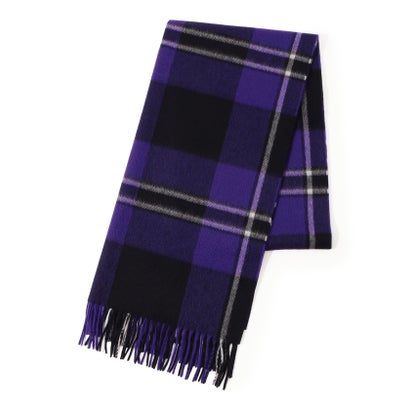 トゥモローランドグッズ TOMORROWLAND GOODS Joshua Ellis Tartan カシミヤストール （78 ダークパープル系）｜詳細画像