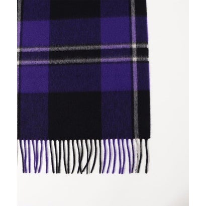 トゥモローランドグッズ TOMORROWLAND GOODS Joshua Ellis Tartan カシミヤストール （78 ダークパープル系）｜詳細画像