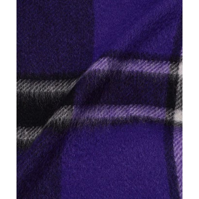 トゥモローランドグッズ TOMORROWLAND GOODS Joshua Ellis Tartan カシミヤストール （78 ダークパープル系）｜詳細画像