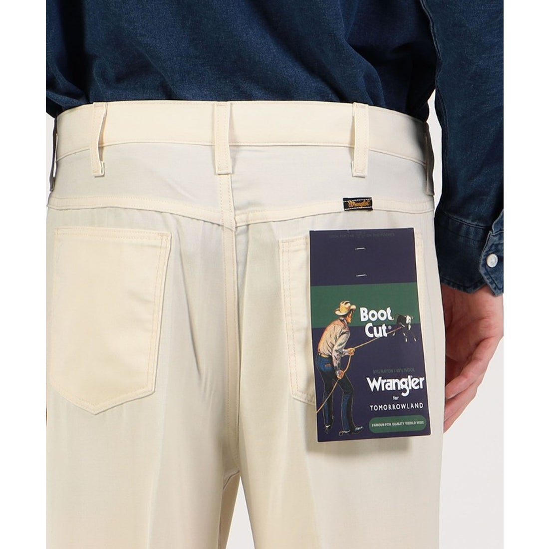 TOMORROWLAND × Wrangle クリアツイル パンツ/M/コラボ トゥモローランド メンズ TOMORROWLAND MEN 【別注】Wrangler Wrancher