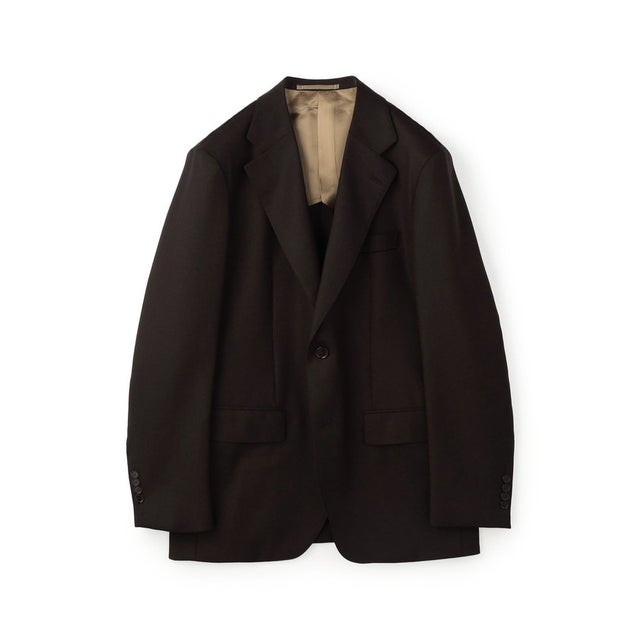 ウール シングルブレステッド2Bジャケット BRITISH WINTER TEX DORMEUIL セットアップ対応 （49 ダークブラウン）