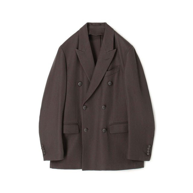 ウールカルゼ ダブルブレステッド6Bジャケット （45 ブラウン）