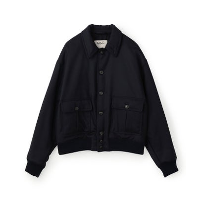 【別注】VALSTAR VALSTARINO シャツカラーブルゾン DORMEUIL （69 ネイビー）｜詳細画像