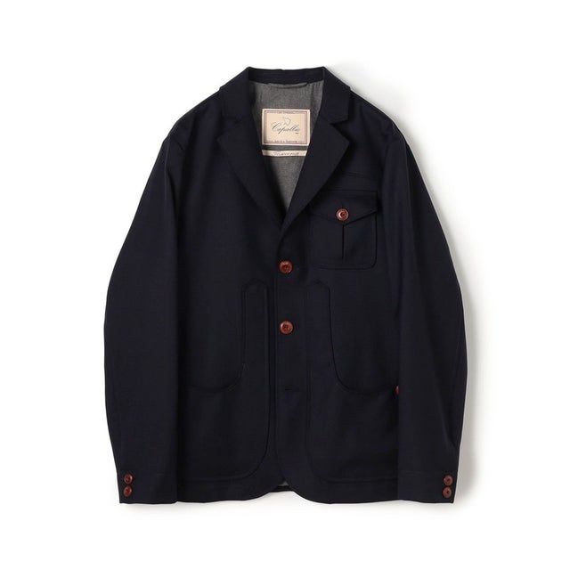 【別注】CAPALBIO マレンマハンティングジャケット DORMEUIL （69 ネイビー）