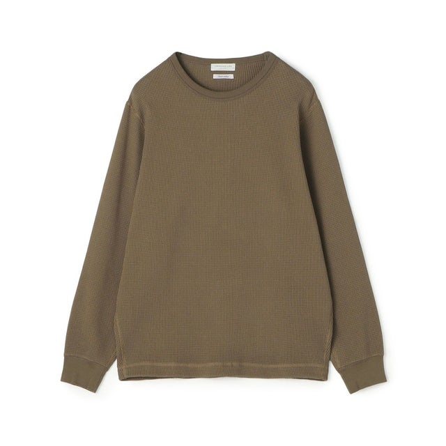 スビンコットン ワッフル クルーネックカットソー （55 グリーン）