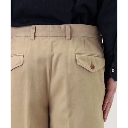 コットンカシミヤピーチ テーパードパンツ SONDRIO （57 カーキ）｜詳細画像