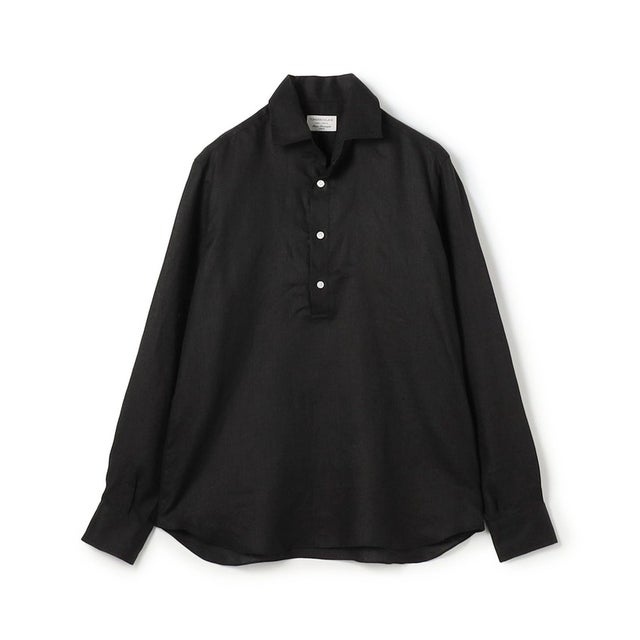 【別注】Maria Santangelo POLO JP リネン プルオーバーシャツ （19 ブラック）