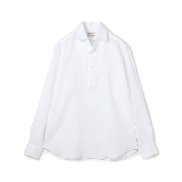 【別注】Maria Santangelo POLO JP リネン プルオーバーシャツ （11 ホワイト）