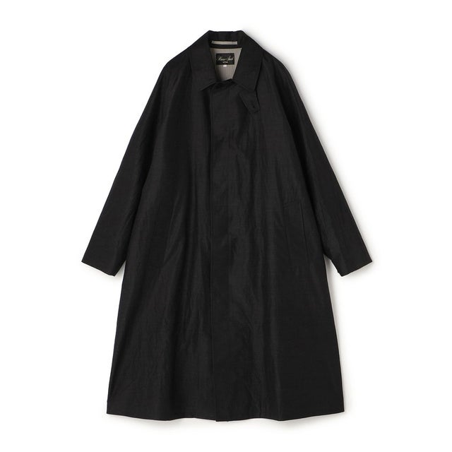 HAVERSACK ATTIRE ウールシルク バルカラーコート （69 ブラック）