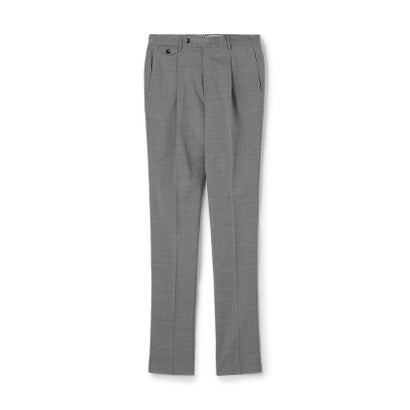 PT TORINO GENTS ポリエステルウールストレッチ 1プリーツスラックス （15 グレー）｜詳細画像