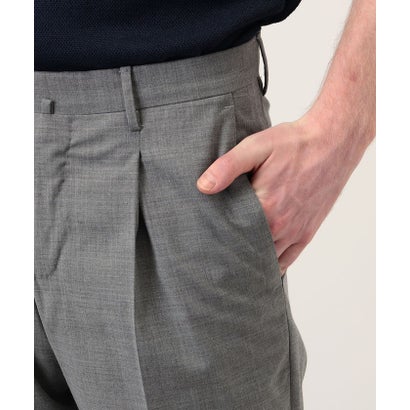 PT TORINO GENTS ポリエステルウールストレッチ 1プリーツスラックス （15 グレー）｜詳細画像