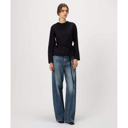 BASE RANGE L/SLEEVE APRON TOP （19 ブラック）｜詳細画像