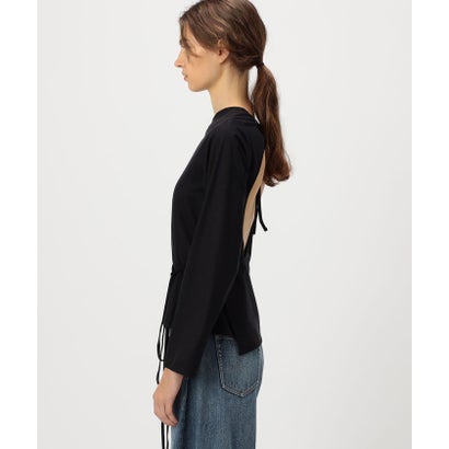 BASE RANGE L/SLEEVE APRON TOP （19 ブラック）｜詳細画像