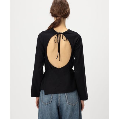BASE RANGE L/SLEEVE APRON TOP （19 ブラック）｜詳細画像