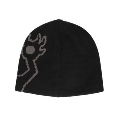 トイマシーン TOY MACHINE ニット帽 ビーニー ニットキャップ リバーシブル 2WAY ロゴ （71NVY）｜詳細画像