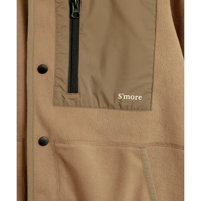 S'more/Fleece pocket cardigan （ブラウン）｜詳細画像